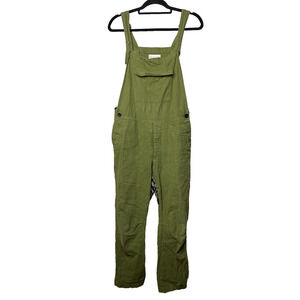 SEEKER Overalls Green Hemp Organic Cotton Women's 30 / 6 USA Made Boho Utility